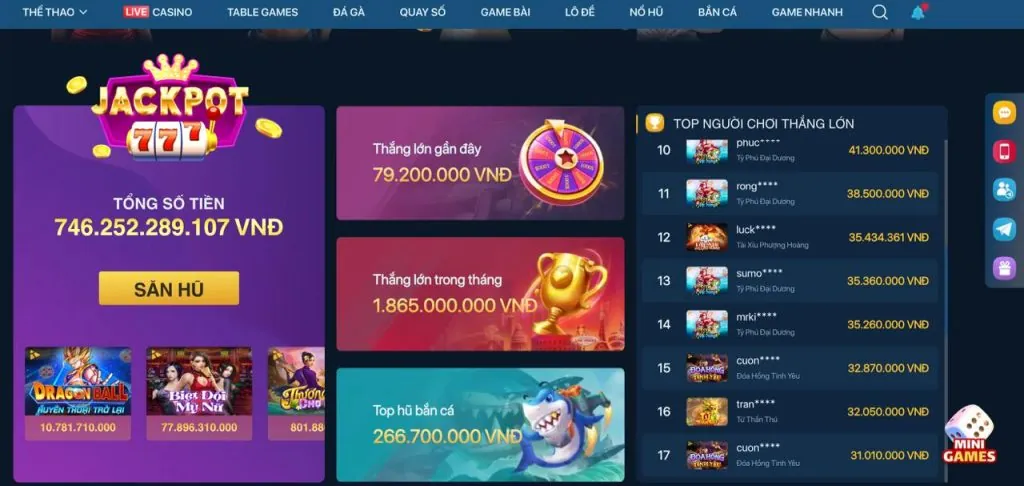 Máy Nổ Hũ hấp dẫn
